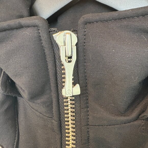 Moose Knuckles Women's Debbie Shearling Bomber Jacket Black in XS - Picture 5 of 7